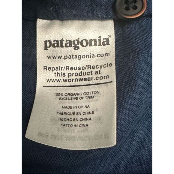 Patagonia Women's Organic Cotton Gauze Romper Size M - Picture 5 of 6
